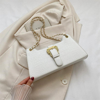 Cheky - Women's Fashion Simple Chain Fashion Bag Shoulder Bag Casual Trend Crossbody Small Square Bag