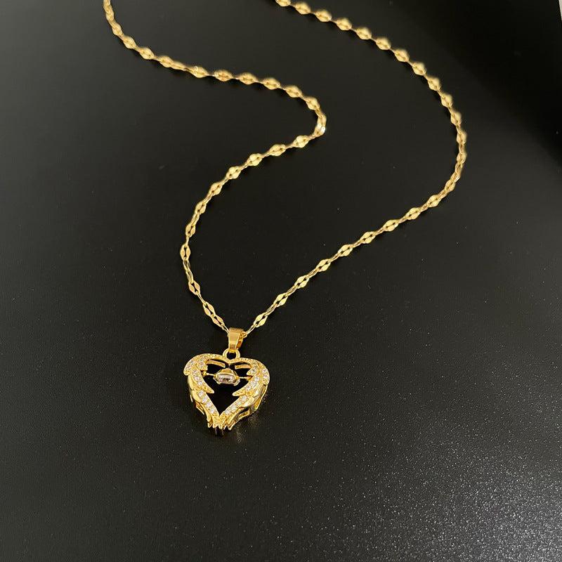 Cheky - Love Smart Necklace Female Phenix Dance In The Sky Cold Style Luxury Temperament Clavicle Chain