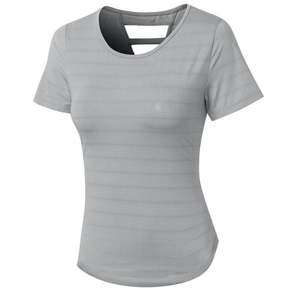 Cheky - Women's Loose Yoga Clothes With Short Sleeves