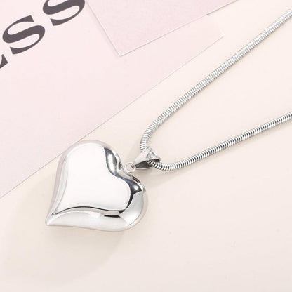 Cheky - Gold Sliver Hollow Heart-shaped Necklace Ins Simple Versatile Personalized Love Necklace For Women's Jewelry Valentine's Day