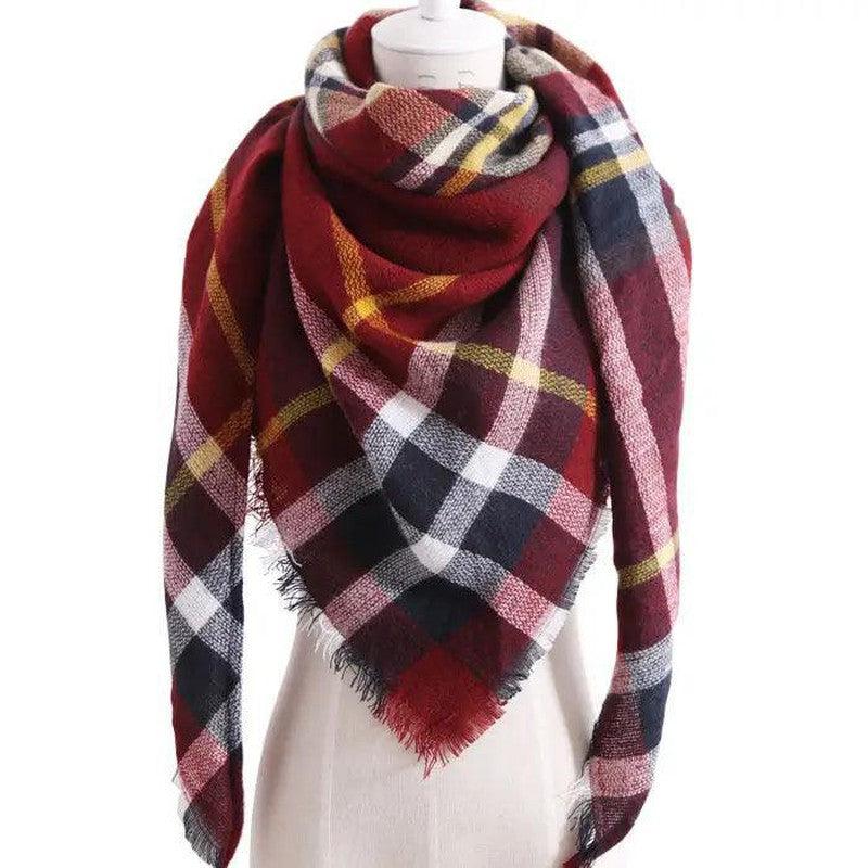 Cheky - European And American Triangle Cashmere Women's Winter Scarf Shawl