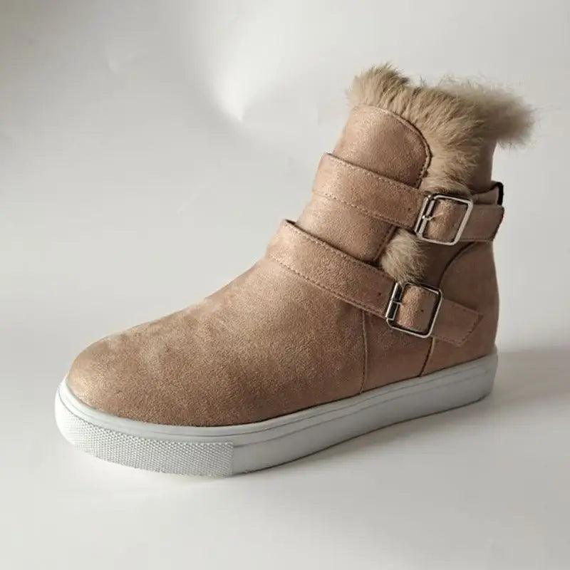 Cheky - Flat Short Boots Women Fashion Casual