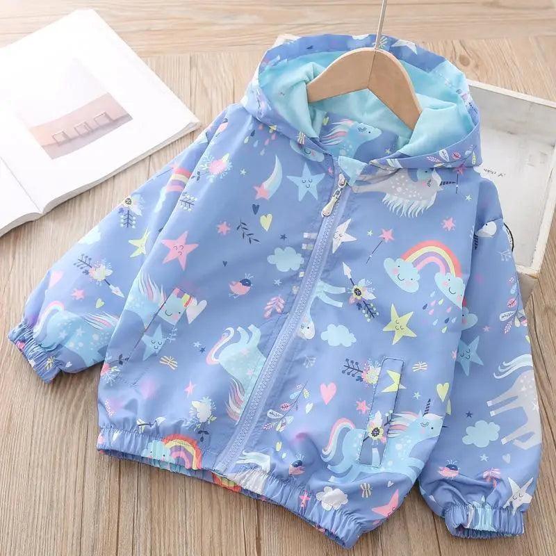 Cheky - Full Print Pony Zipper Shirt Baby Hooded Stormwear