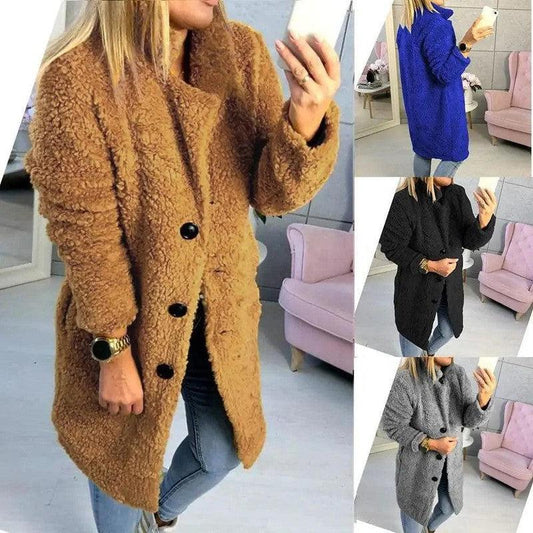 Cheky - Mid-length long-sleeved fur coat