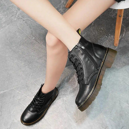 Cheky - New All-Match British Style Short Boots Women