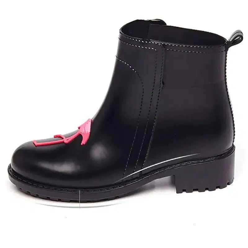 Cheky - Rain Boots Women Short Tube New Non Slip Water Shoes