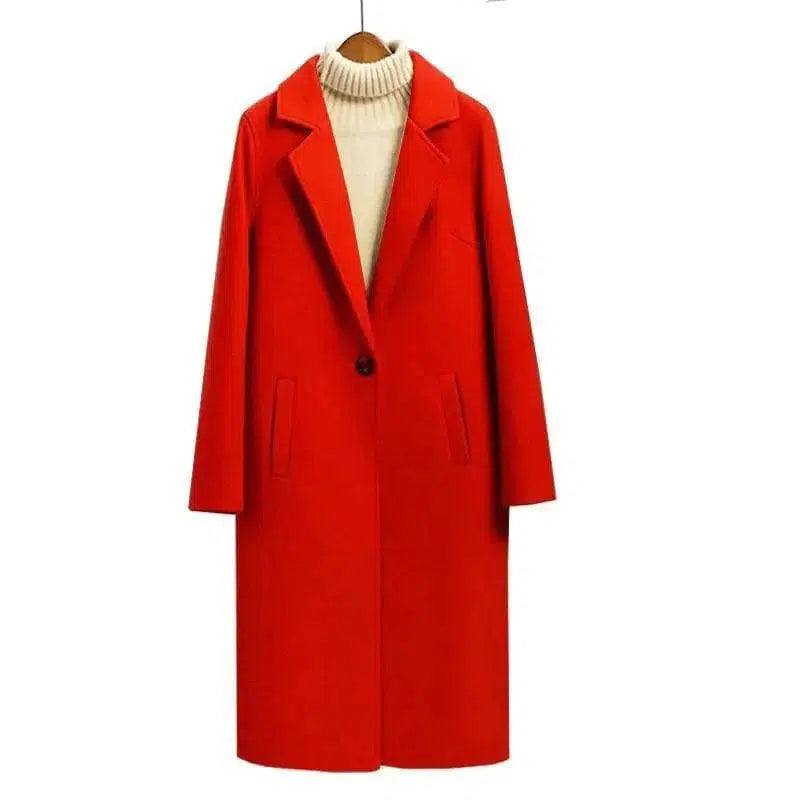 Cheky - Elegant Loose Woolen Coat