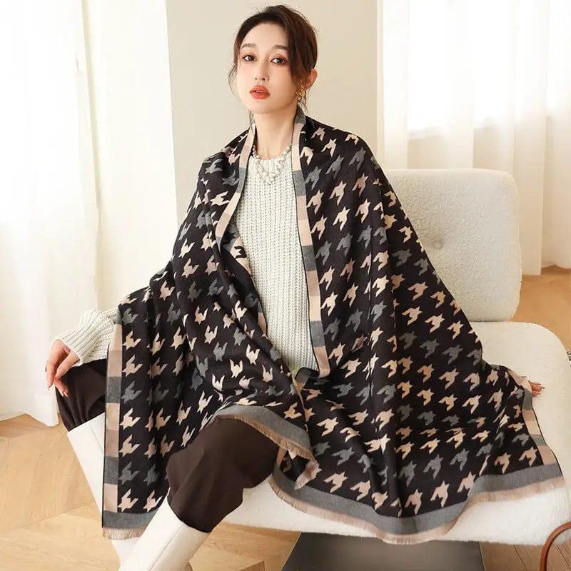 Cheky - Warmth And Thickening Shawl Outside The Fashion And Fashionable High-grade Scarf