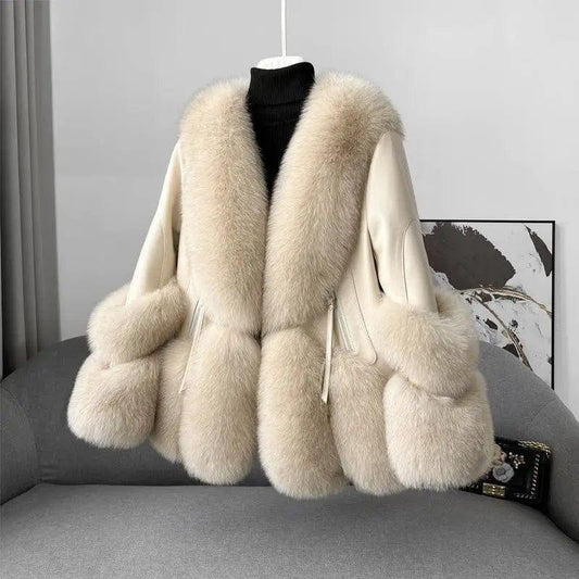 Cheky - Women's Fur Coat A Young Down Jacket Thickened To Keep Warm